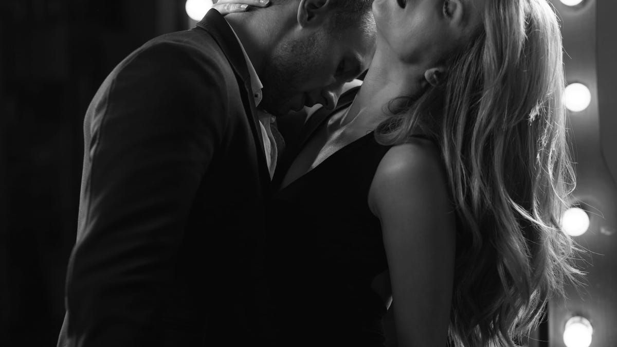 Woman using phone chat line to meet new people