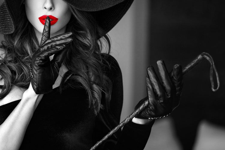 Woman using phone chat line to meet new people